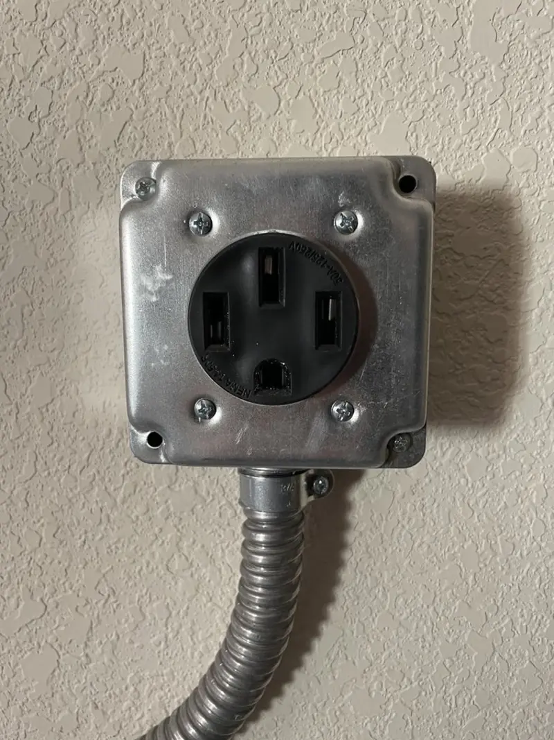 NEMA 14-50 outlet installed for Smart Home Electrical in DeBary